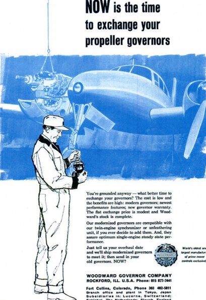 Woodward propeller governor ad for 1966